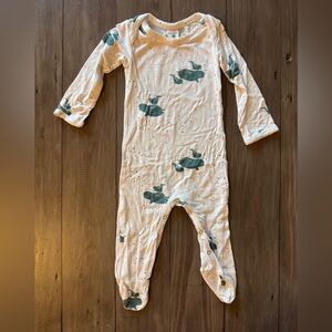 Blue Beluga Kate Quinn Footie 6-9 Months